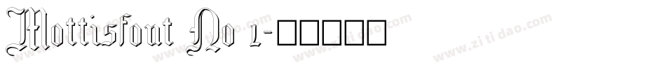 Mottisfont No 1字体转换